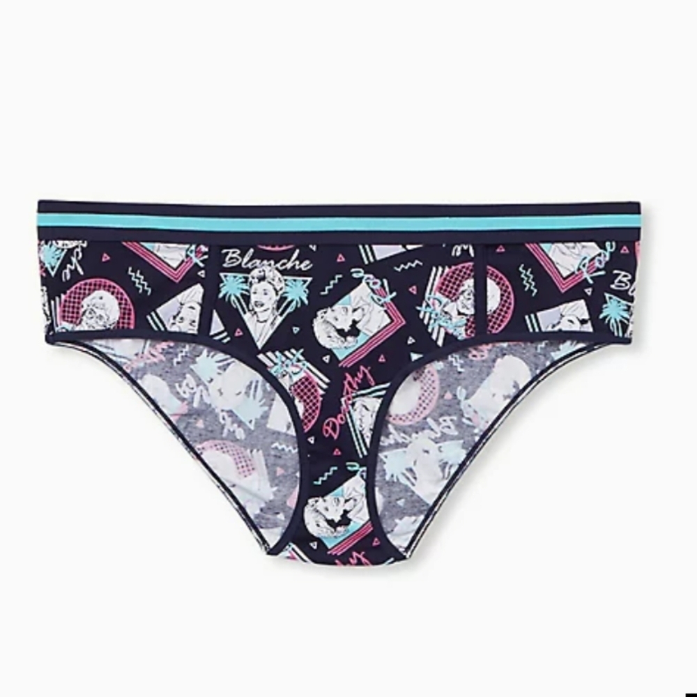 🆕THE GOLDEN GIRLS NAVY COTTON HIPSTER PANTY